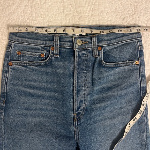 Re/Done High Rise Jeans - Size 28 - Picture 4 of 10